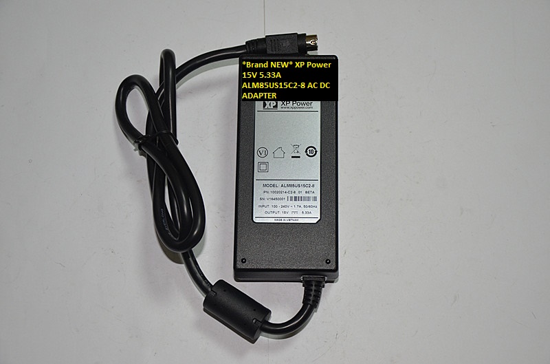 *Brand NEW* ALM85US15C2-8 XP Power 15V 5.33A AC DC ADAPTER
